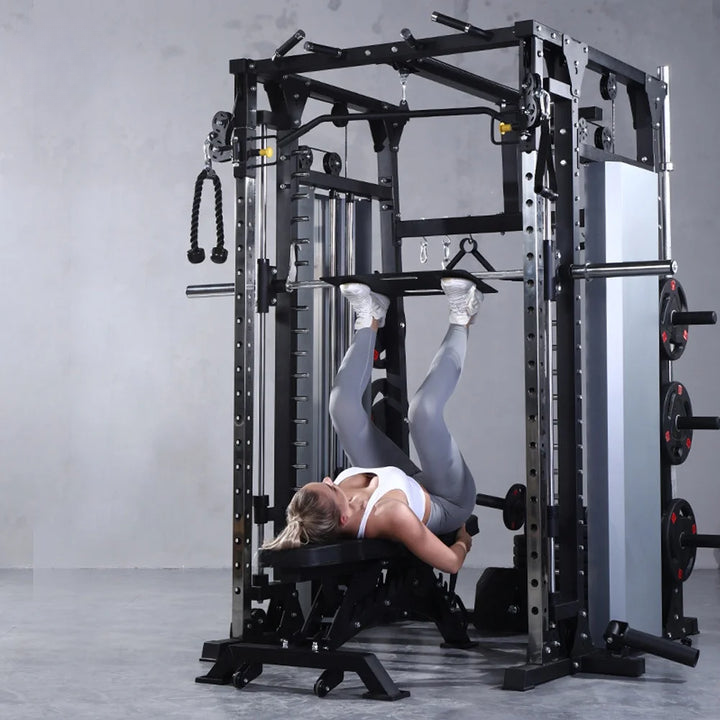 Home Gym Smith Machine with Pulley System