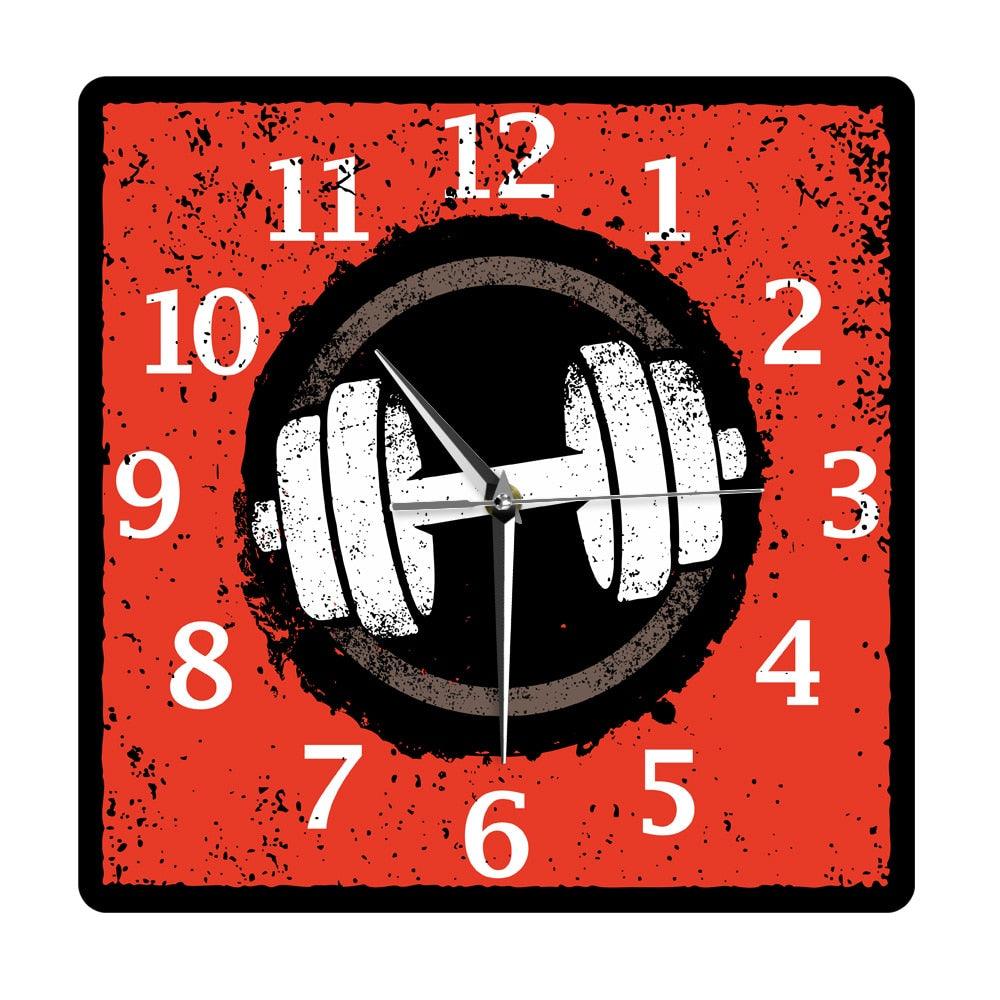 Gym Time BodyBuilding Fitness Wall Clock - Diamond Cut Muscle
