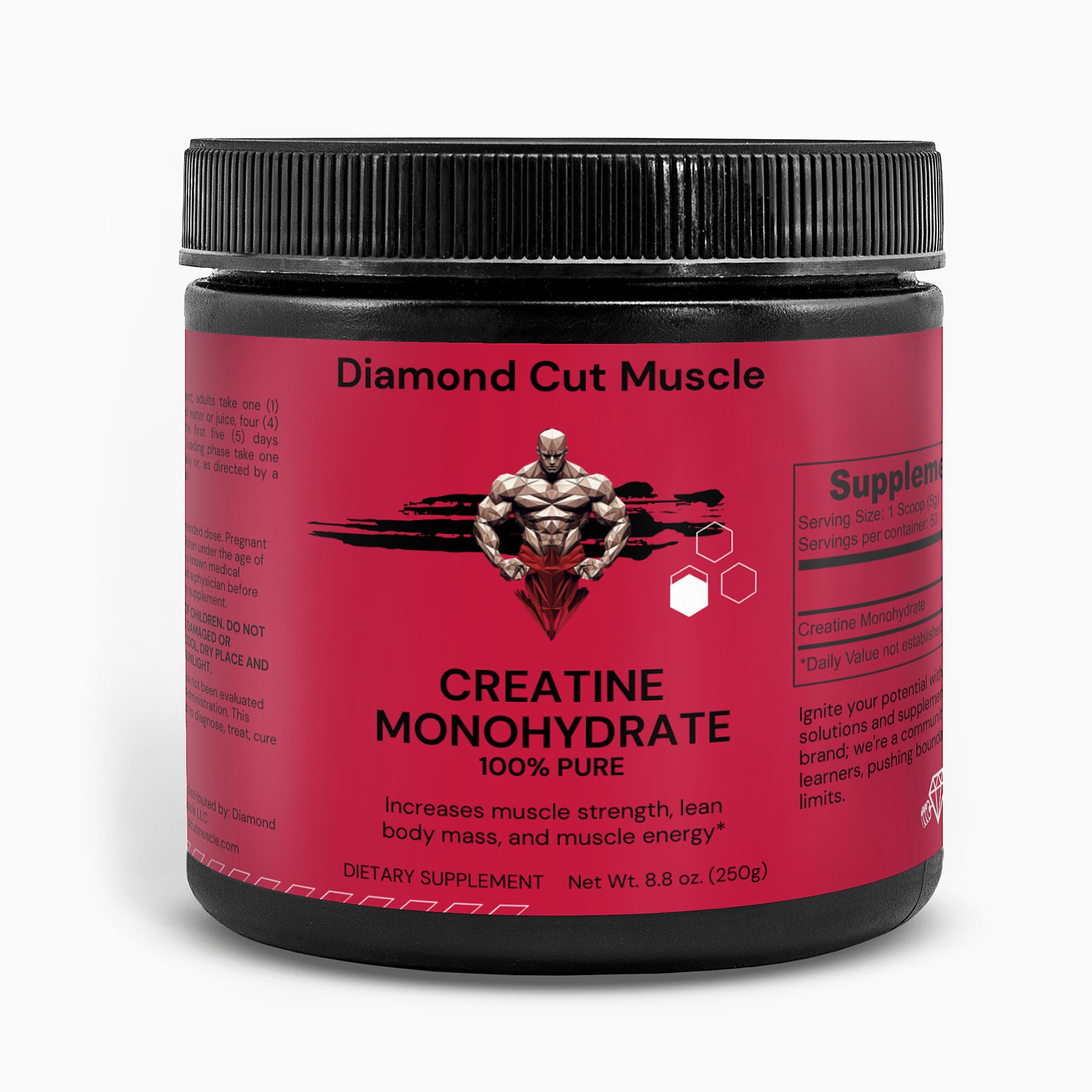Diamond Cut Muscle Creatine Monohydrate | Unleash Your Inner Power and Confidence