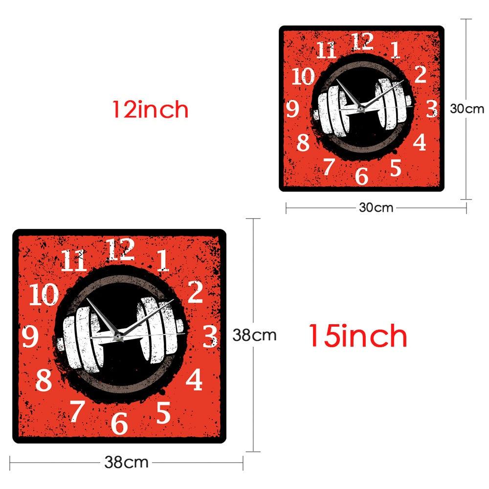 Gym Time BodyBuilding Fitness Wall Clock - Diamond Cut Muscle